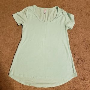 Womens xxs teal lularoe classic tee